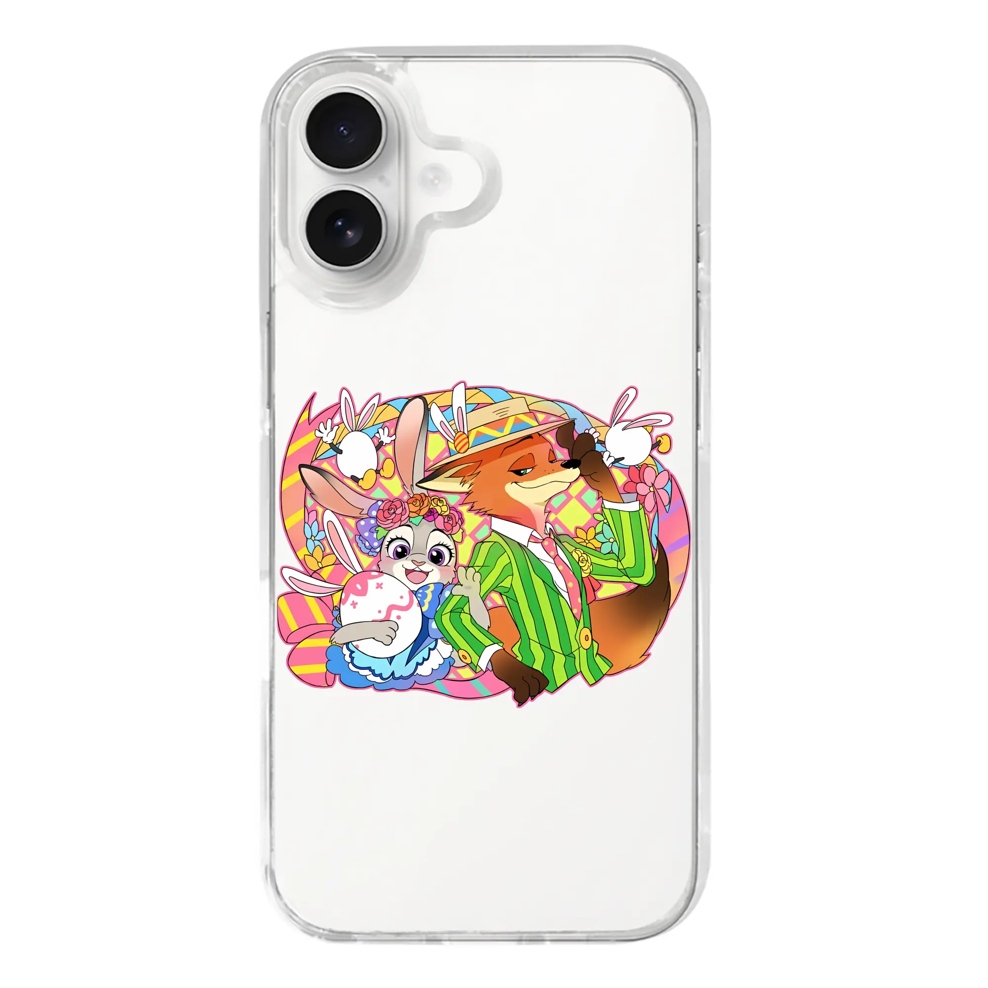 ズートピア グッズ,ニック・ワイルド - iPhone 17シリーズ 透明スマホケース – 薄型・耐衝撃・精密フィット保護カバー